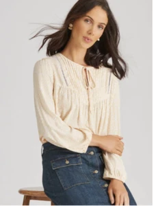 Ladies Top "Katies" "Peasant Top" Size 18 RRP$89.99 BNWT - Picture 1 of 5