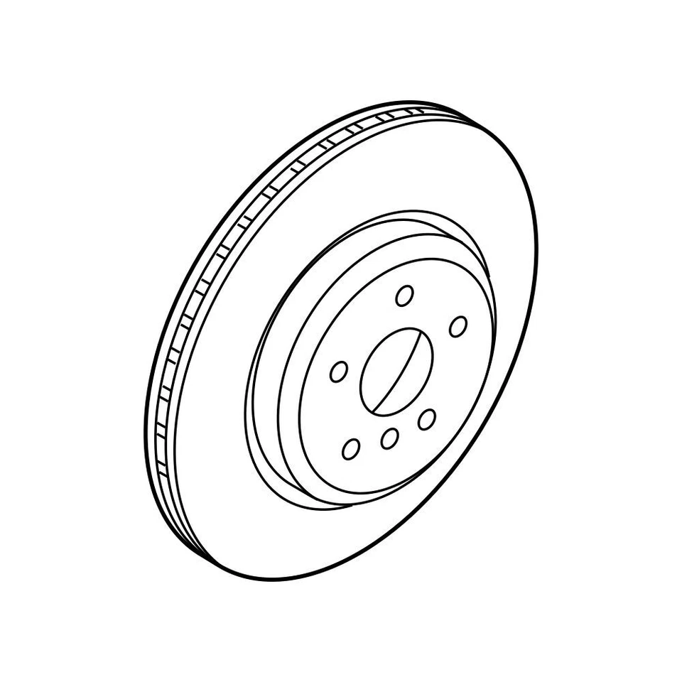 Rotor de freno de disco delantero izquierdo original OEM para BMW 34116898729 Foto 1 de 1