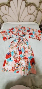 Bunter japanischer Seidenkimono Vintage - Bild 1 von 12