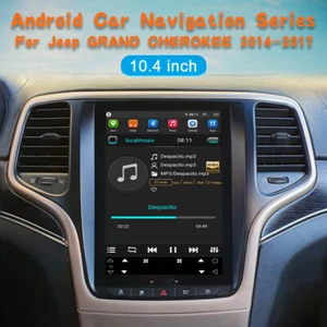 Tesla Screen Android 13 Car DVD GPS Player For Jeep Grand Cherokee 2014-2017 BT - Picture 1 of 6