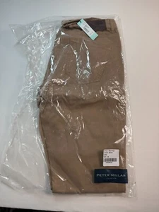Neu mit Etikett Peter Millar Collection Herrenhose braun 5 Taschen weich Stretch Größe 36 x 35 - Bild 1 von 4