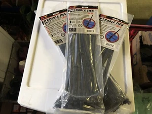 Performance Tool W2915 300 Piece 14 Inch Black Cable Tie - Bild 1 von 1