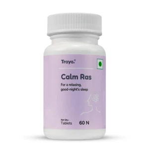 Traya Calm Ras (60 Tablets x 2)| Ayurvedic Supplements for Anxiety,Stress Relief - Picture 1 of 5