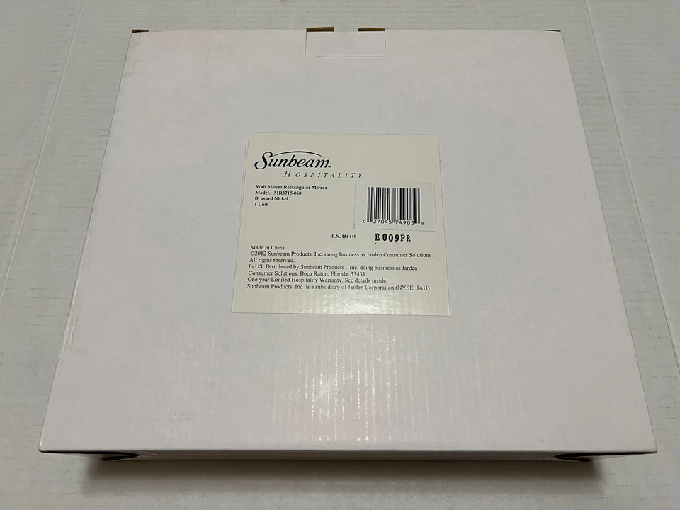 Nuevo espejo rectangular de montaje en pared Sunbeam MR3715-060 Foto 1 de 1