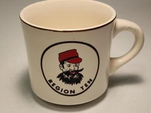 Vintage Boy Scouts Region 10 Coffee Mug Cup BSA - Picture 1 of 6