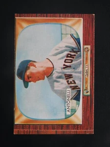 Tarjeta de béisbol Bowman 1955 #124 de Johnny Antonelli (EX) - Imagen 1 de 2