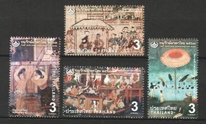 THAILAND 2020 THAI HERITAGE CONSERVATION MURAL PAINTING CENTRAL REGION 4 STAMPS - Picture 1 of 1