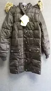 Barbour The Flyweight Wax Hooded Parka Black UK 10 LN016 HH 03 - Picture 1 of 4
