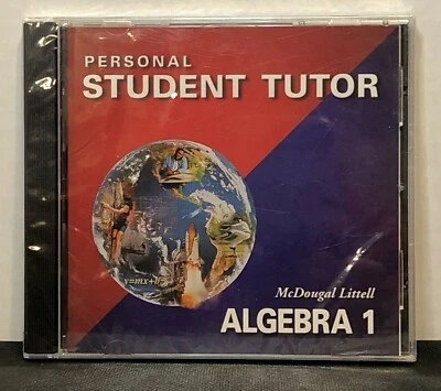 Mcdougal Littell Algebra 1 Personal Student Tutor 2.0 (2003 PC CD-ROM) Brand New - Image 1 of 2