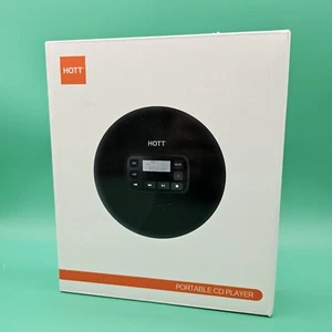 HOTT CD611 Portable CD Player - Car Anti-Shock Earbuds FM Radio OPEN BOX NEW - Picture 1 of 4
