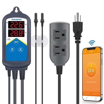 WiFi Digital Temperature Controller Heating ITC-306A 110V Thermostat Heat Relay - Image 1 of 4