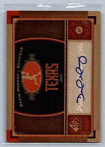2012 SP Signature Edition #tex-3 David Murphy AUTO - Picture 1 of 2
