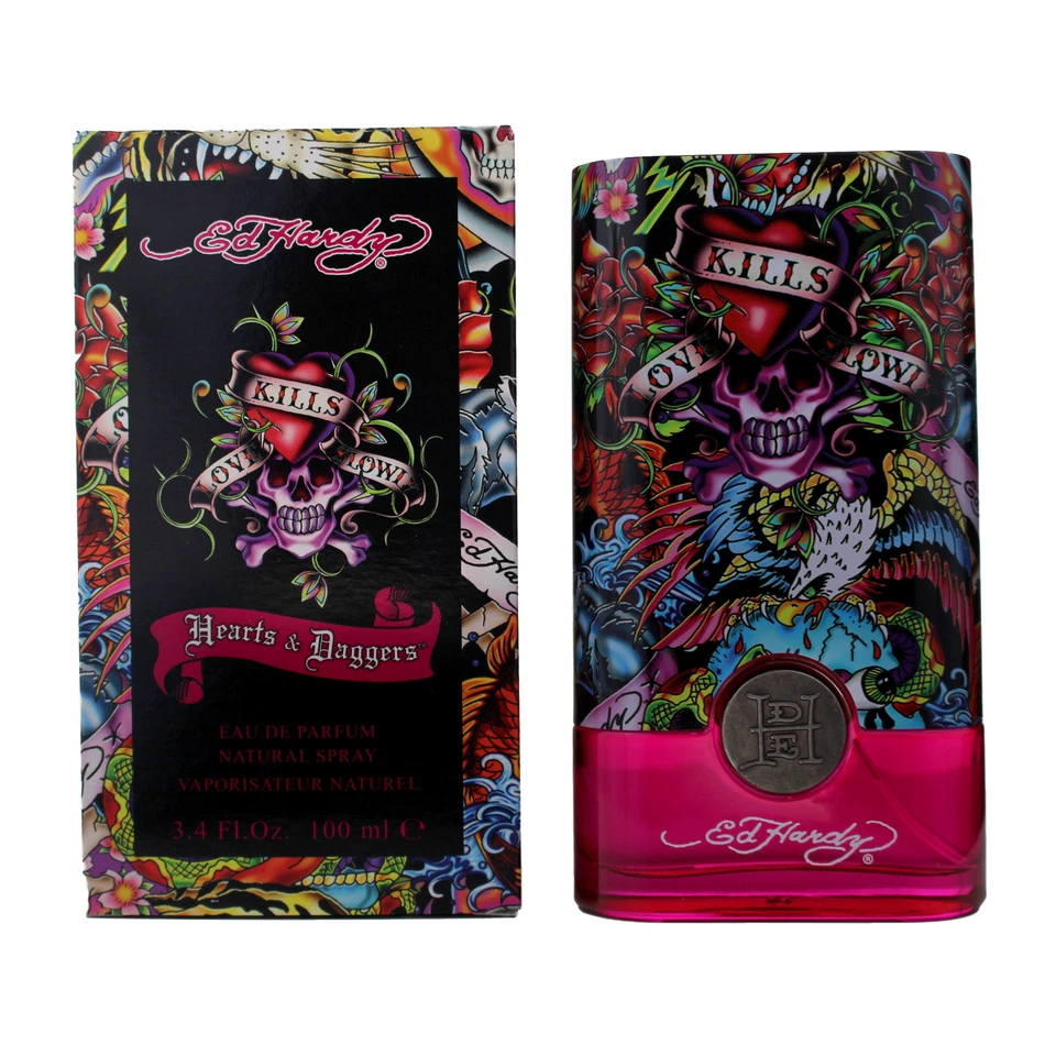 Hardy Hearts & Daggers Eau De Parfum Spray 3.4 OZ / 100 Ml por Christian Audigier Foto 1 de 1