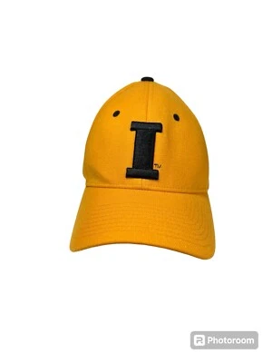 Iowa Hawkeyes Hat Cap by Zephyr NCAA Stretch Fit size M/L Gold & Black "I" - Image 1 of 4