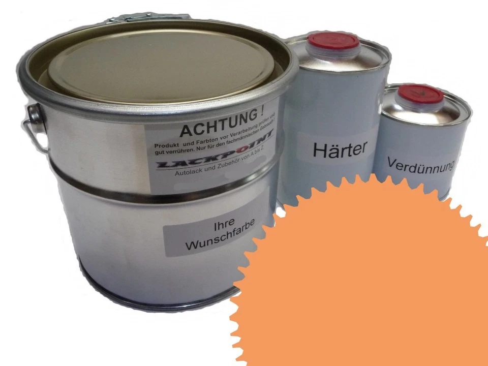 5 Liter Set 2K Autolack RAL 1034 Pastellgelb Matt kein Klarlack neuheit Farbe ! - Bild 1 von 1