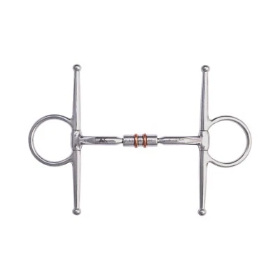 AK RIDING SPORTS AK Full Cheek Rotary Double Cooper Roller Trense Reitgebiss