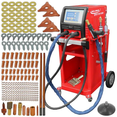 Weldman 5500 Spotter 400V Kit de Reparation Carrosserie Voiture avec Chariot - Photo 1/4