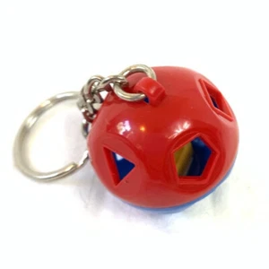 Tupperware New Mini Miniature Shape O Ball Key Chain keychain Red & Blue - Picture 1 of 3