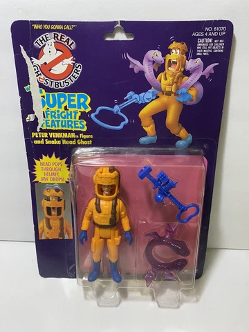 Vtg 80’s Real Ghostbusters PETER VENKMAN SNAKE HEAD GHOST Super Fright Features Cover
