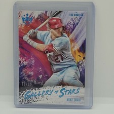 2020 Panini Diamond Kings Gallery of Stars Holo Blue /99 Mike Trout #GOS-6
