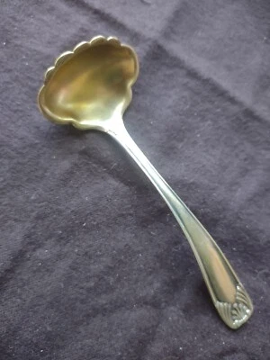 Towle Sterling "DOVER" salsa o cucharón de crema - cuenco de lavado dorado - 4 5/8" Foto 1 de 4