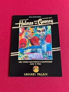 1982, Holmes / Cooney, "Un-Used" Fight Program (Scarce / Vintage) - Picture 1 of 11