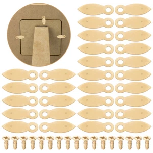  100 Pcs Photo Frame Back Sheet Metal Picture Frames Button Fasteners - Picture 1 of 12