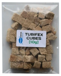 TUBIFEX CUBES Freeze Dried Tropical Fish Food AQUARAMA® Original Brand (1 x 10g) - Picture 1 of 1