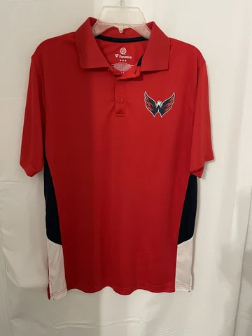 Washington Capitals Mens Red Collared Shirt Size Medium Cover