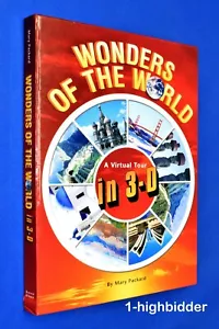 Brand New! Wonders of the World A Virtual Tour in 3-D Book w Stereoviewer Stereo - Imagen 1 de 7