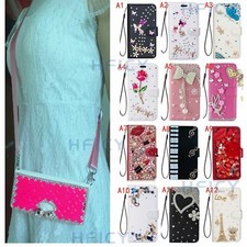 For Samsung Galaxy S20 FE Bling Magnetic Leather Wallet Flip Phone Case+Lanyard