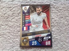 Match Attax 2019 Champions Europa League Karin Benzema Mint New Foil & Rare Card