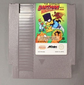 THE SIMPSONS BARTMAN Meets RADIOACTIVE MAN Nintendo NES Game Cart -W61