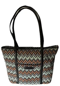 Vera Bradley Women’s Trimmed Vera Traveler Sierra Stream Purse* - Picture 1 of 12