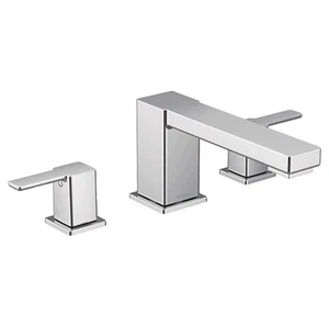 Moen TS913BN 90 Degree Brushed Nickel 2-handle Deck-mount Roman Low-arc Bathtub - Picture 1 of 3
