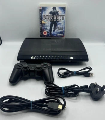 SONY PLAYSTATION 3 SUPER SLIM NUEVO DISCO DURO 1.0TB NEGRO MÁS EXTRAS CECH-4003A Foto 1 de 4