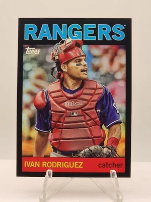 2025 Topps Archives - Ivan Rodriguez #20 Black Foilboard - Image 1 of 2