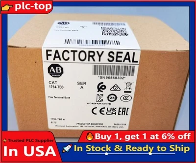 AB 1794-TB3 SER A FLEX I/O Terminal Base 1794TB3 Sealed in Box - Image 1 of 4