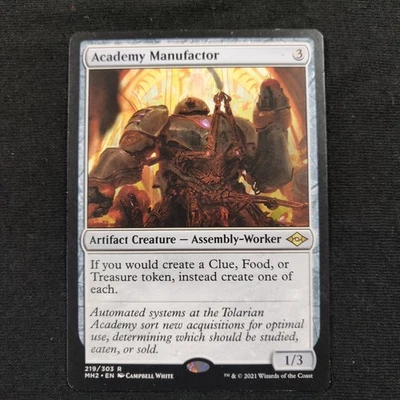 Academy Manufactor Modern Horizons 2 Mtg Regular Rare TCG Card Moderately Played - Image 1 of 2