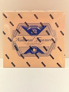 Caja de pasatiempos sellada de béisbol National Treasures 2025: 8 tarjetas de autos/memorabilia (A) - Imagen 1 de 2