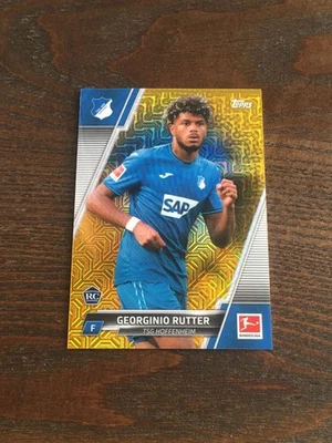 2021-22 Topps Chrome Georginio Rutter Rookie RC Gold Mojo 41/50 France Brighton - Image 1 of 2