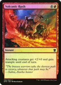 MTG FOIL Volcanic Rush  - Dragons of Tarkir #166 - Picture 1 of 1
