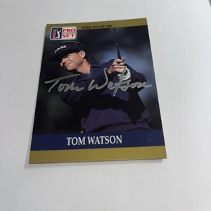 Tom Watson HOFer Signed 1990 PGA Pro Set Card - Picture 1 of 1