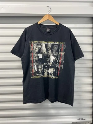 Vintage 1997 Wu Tang Forever Faded Black Rap Tee T Shirt Size XL Polygram Hiphop - Image 1 of 4