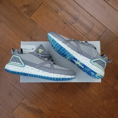 Adidas Solarthon Zapatos de Golf Sin Tacos Boost M Talla 10.5 NUEVO Gris Pulso Amarillo Foto 1 de 4