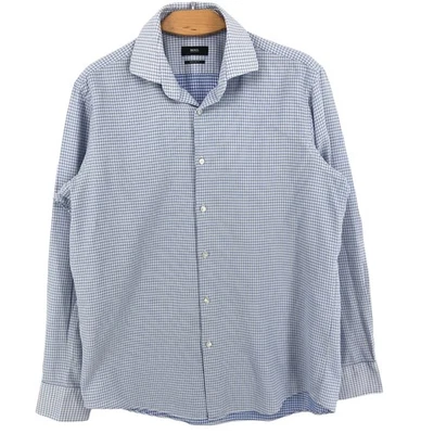 Camisa De Manga Larga Casual Formal Para Hombre HUGO BOSS Talla 41 (16) - Imagen 1 de 4