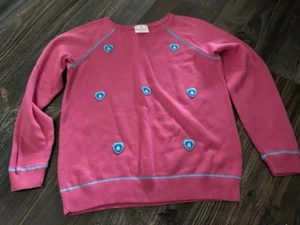hanna andersson Girl Sweater Pink Hearts Size 10 - Picture 1 of 4