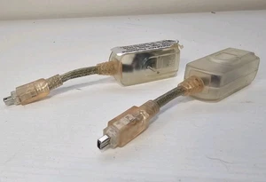 Vintage Firewire IEEE 1394 4 Pin Female to 6 Pin Male Converter Adapter 2 Lot - Picture 1 of 10