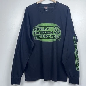 Harley Davidson Herren Grafikdruck Langarm T Cowboys Alamo Texas Größe 2XL - Bild 1 von 12