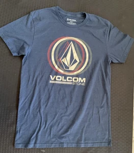 Volcom Shirt Mens Medium Blue Stone Graphic Skate Tee Short Sleeve Casual - Picture 1 of 7